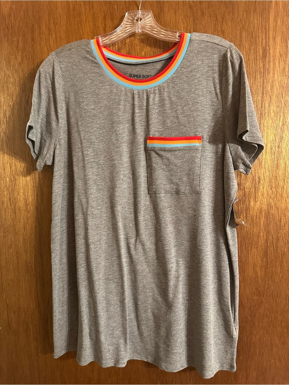 torrid Gray Super Soft Slub Jersey Top